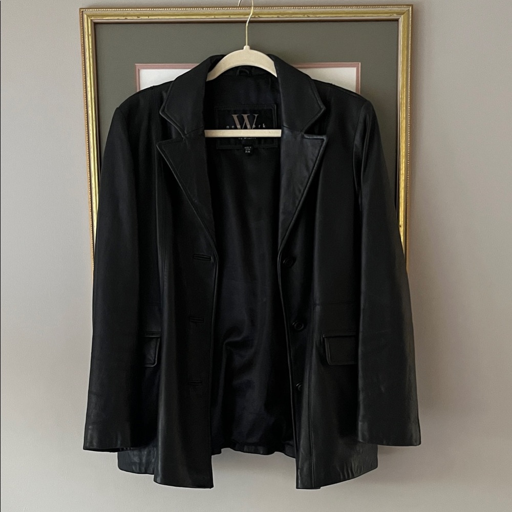 Vintage Black Leather Jacket